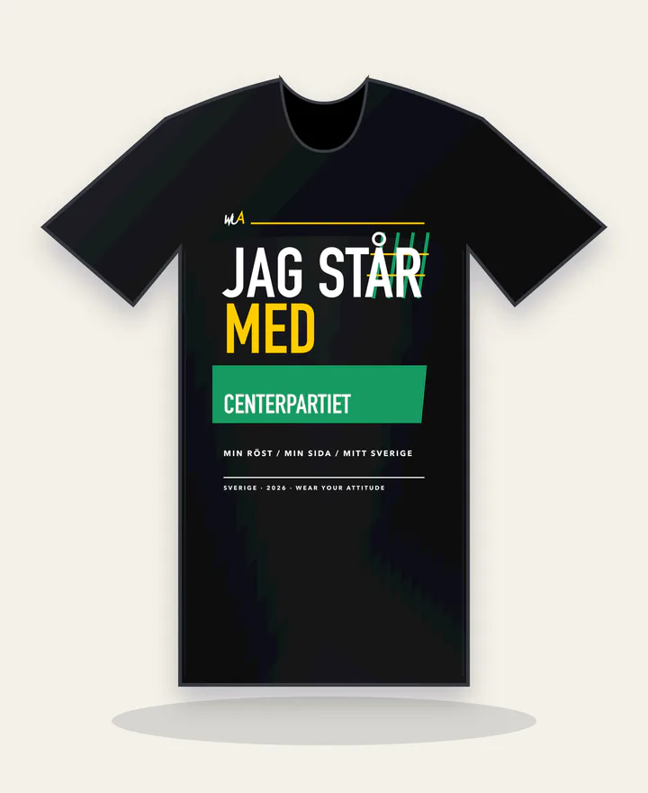 Plaggförhandsvisning: Jag står med Centerpartiet