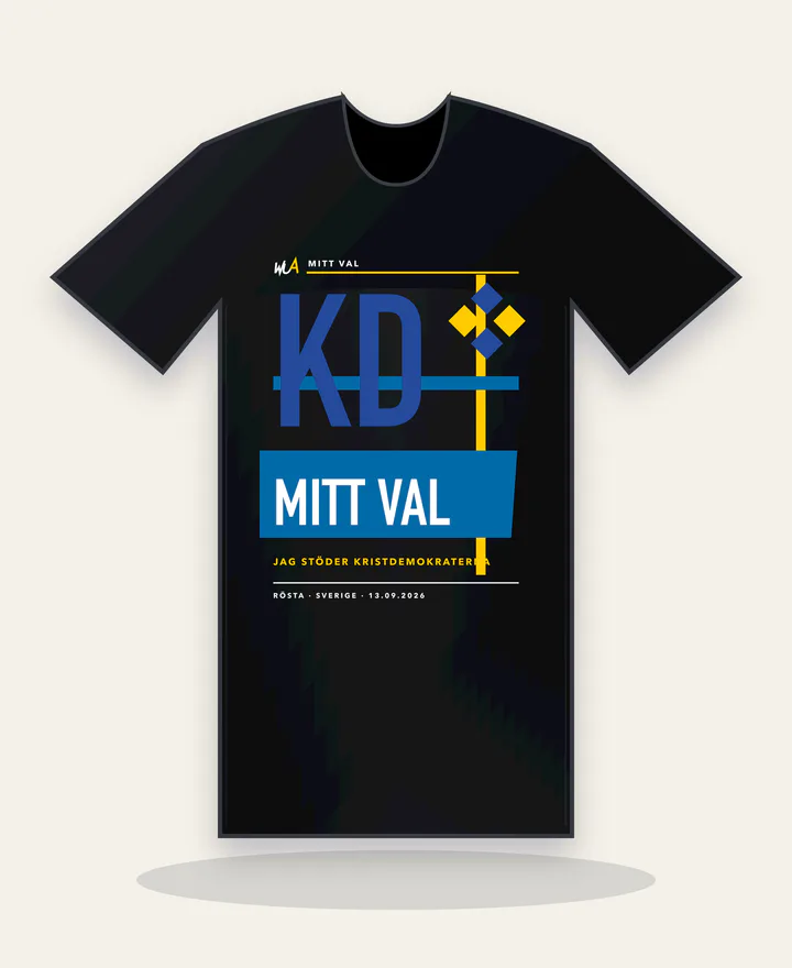 Plaggförhandsvisning: Kristdemokraterna · Mitt val