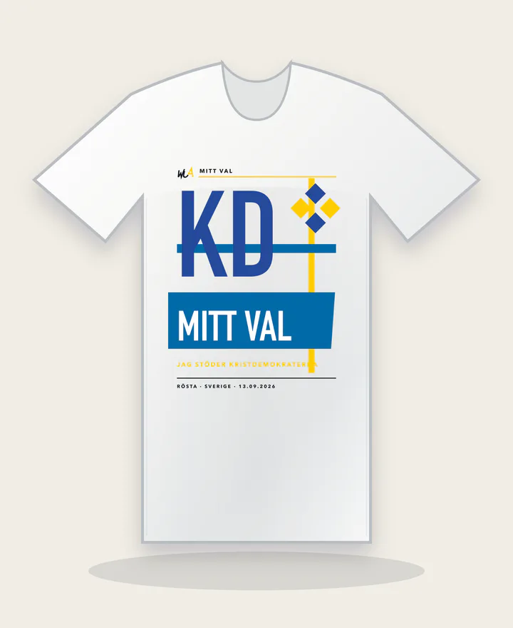 Kristdemokraterna · Mitt val på vit tröja