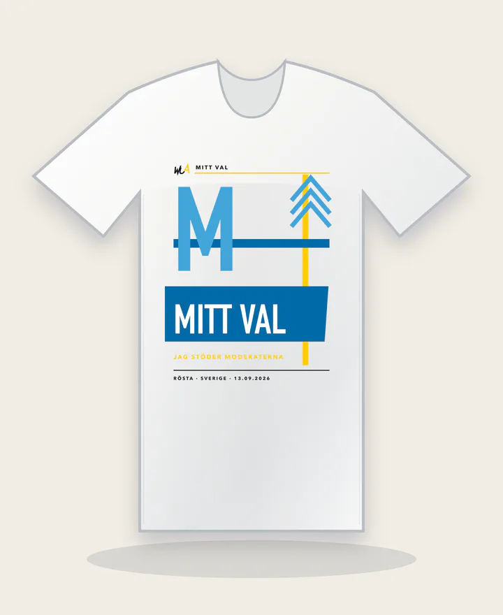 Moderaterna · Mitt val på vit tröja