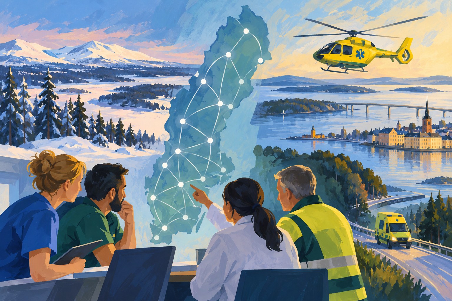 AI-genererad redaktionell illustration, inte ett fotografi av händelsen.