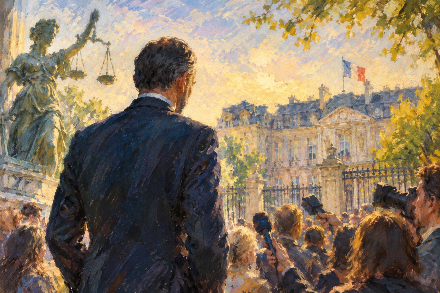 AI-generated editorial illustration; this is not a photograph of the event.