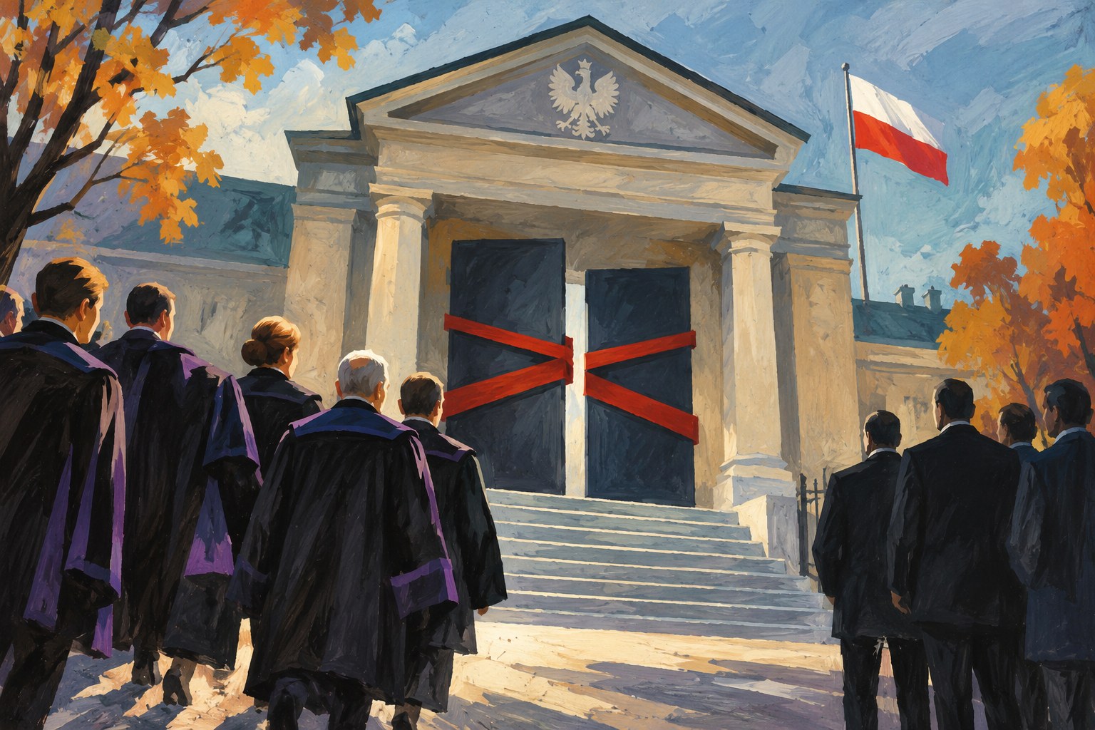 AI-generated editorial illustration; this is not a photograph of the event.