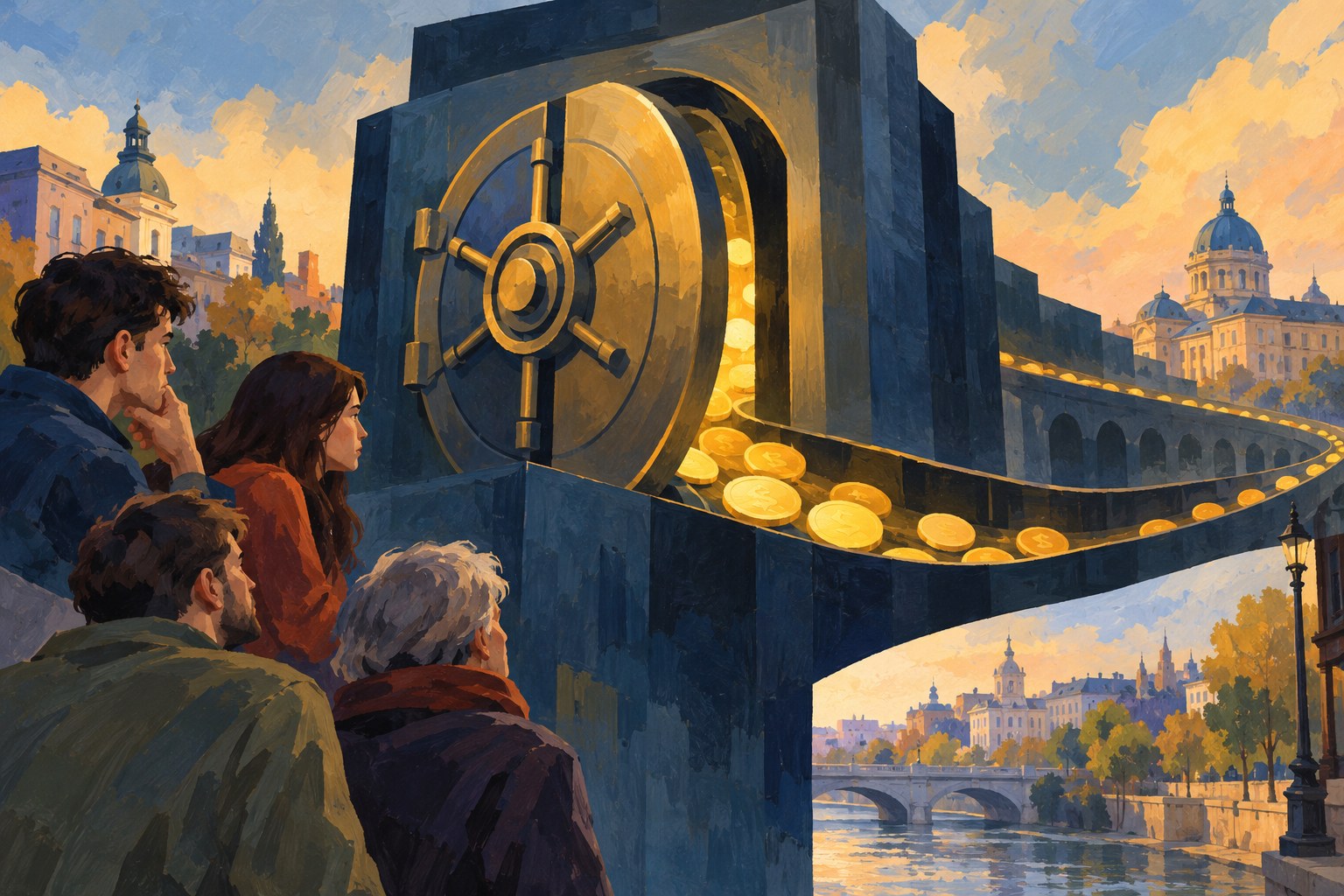 AI-generated editorial illustration; this is not a photograph of the event.
