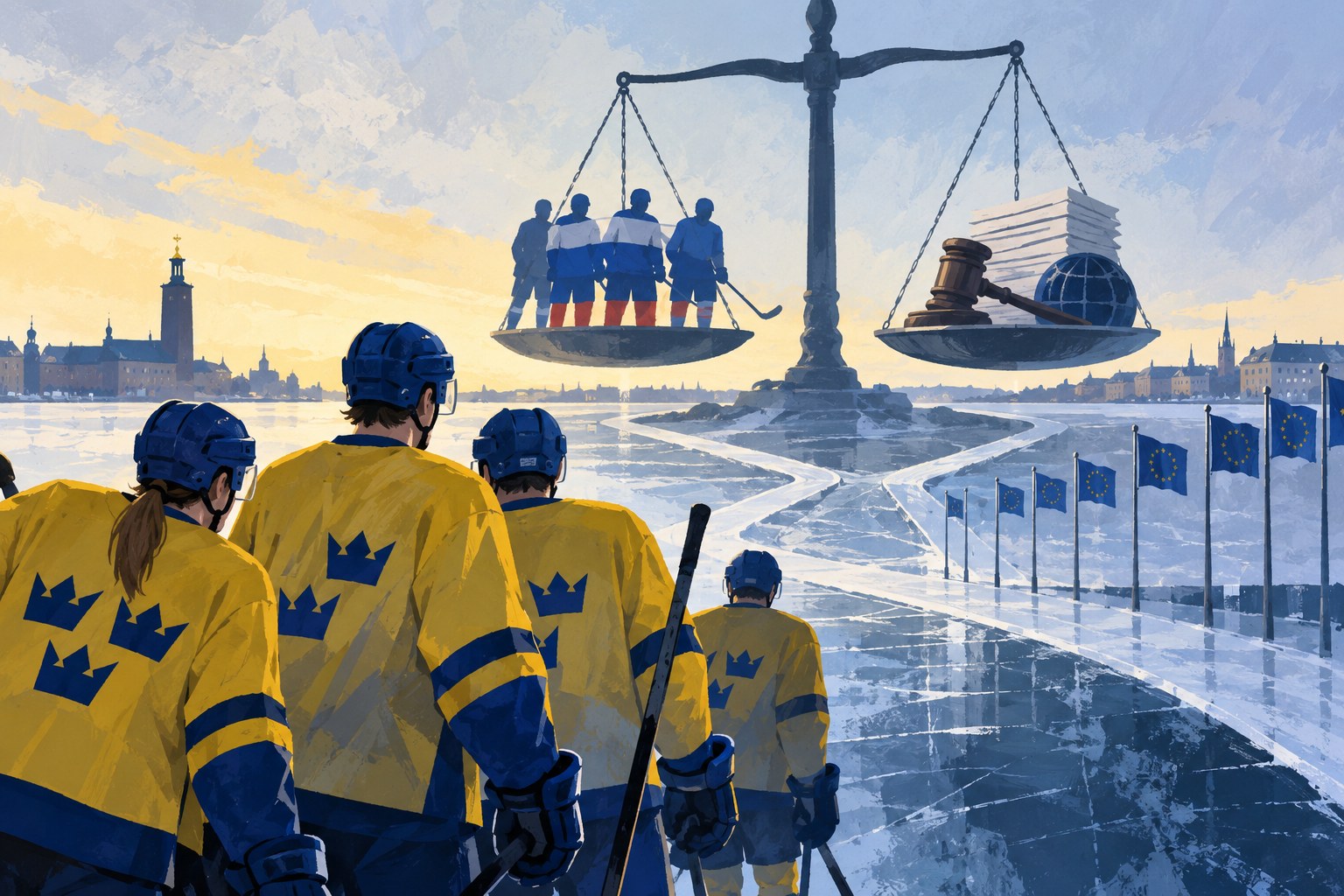 AI-genererad redaktionell illustration, inte ett fotografi av händelsen.